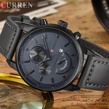 Curren Watches Man 2021 Luxury Brand Military Leather Men's Wristwatch Clock Waterproof Luxury Watch Men 2022 Relogio Masculino