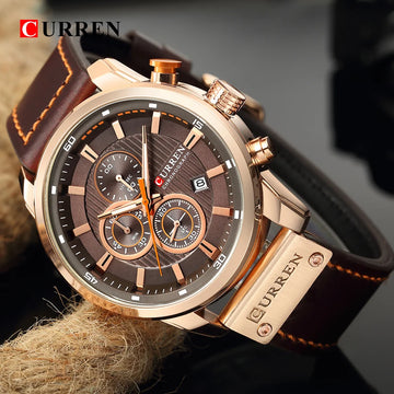 Top CURREN Fashion Date Quartz Men Watches Brand Luxury Male Clock Chronograph Sport Mens Wrist Watch Hodinky Relogio Masculino