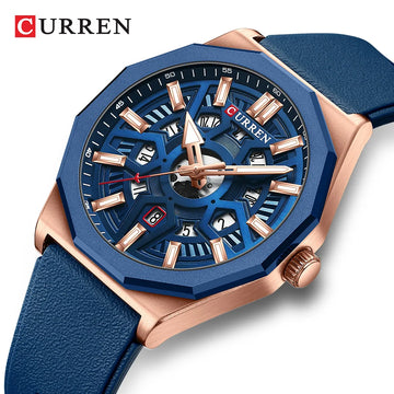 CURREN Brand Fashion Mens Watches Top Luxury Silicone Sport Watch Men Quartz Date Clock Waterproof Wristwatch with Luminous