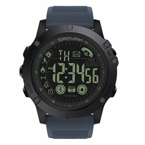 Spovan Waterproof Android Battery Replacement Men Fitness Tracker Relog Inteligente Smart Watch