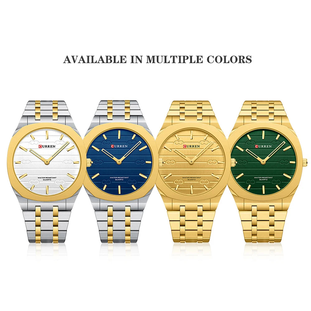 CURREN Top Luxury Brand Quartz Watch Men Stainless steel Strap Military Watches 30ATM Waterproof Wristwatch Relogio Masculino