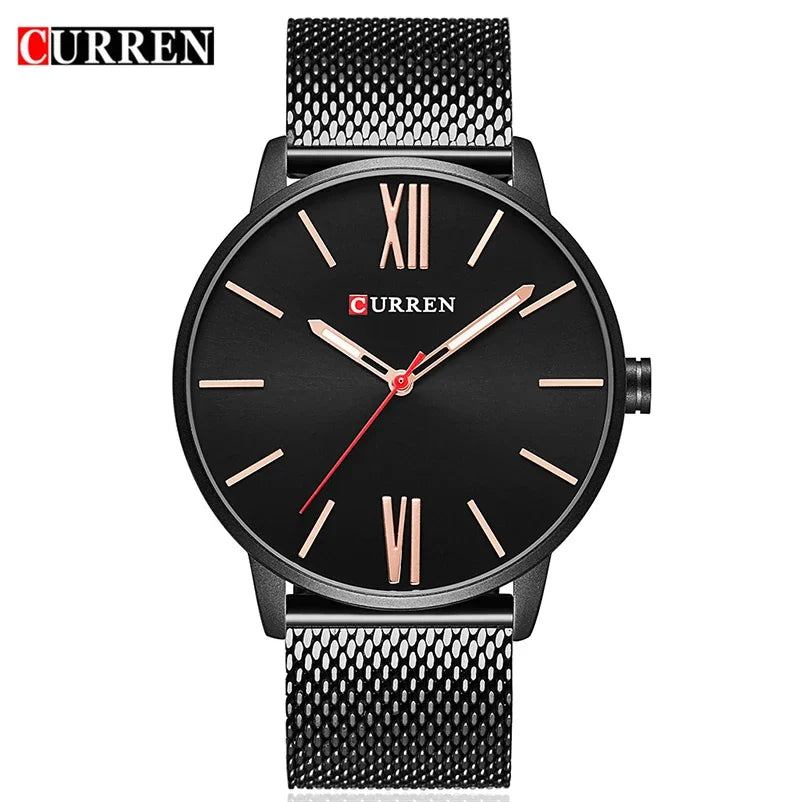Curren Mens Watches Top Brand Luxury Gold Men Quartz Watch Fashion Business Male Wristwatches Dropship Relogio Masculino 8238